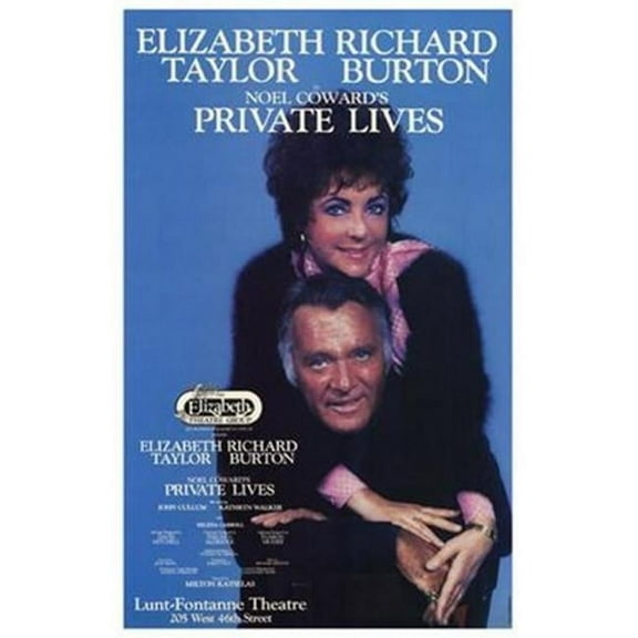 Posterazzi MOV256574 Private Lives Broadway Play Movie Poster - 11 x 17 in.