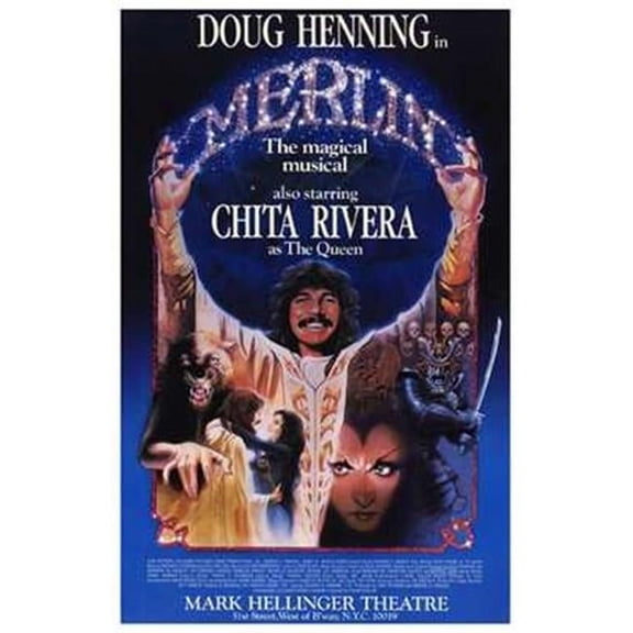 Posterazzi MOV256587 Merlin Broadway Musical Movie Poster - 11 x 17 in.
