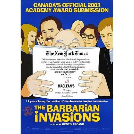 Posterazzi MOV257913 The Barbarian Invasions Movie Poster - 11 x 17 in.