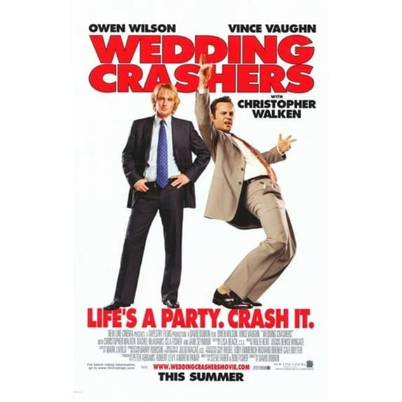 Posterazzi MOV292595 Wedding Crashers Movie Poster - 11 x 17 in.