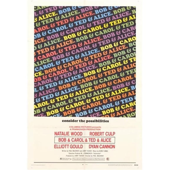 Posterazzi MOV259629 Bob & Carol & Ted & Alice Movie Poster - 11 x 17 in.