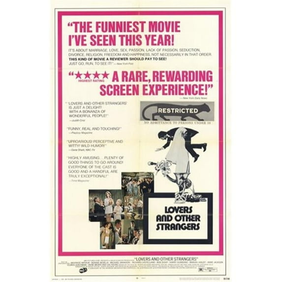 Posterazzi MOV259673 Lovers & Other Strangers Movie Poster - 11 x 17 in.