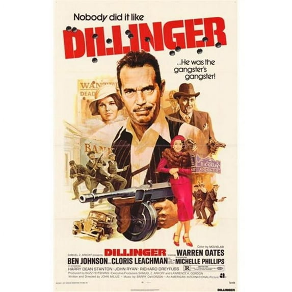 Posterazzi MOV327982 Dillinger Movie Poster - 11 x 17 in.