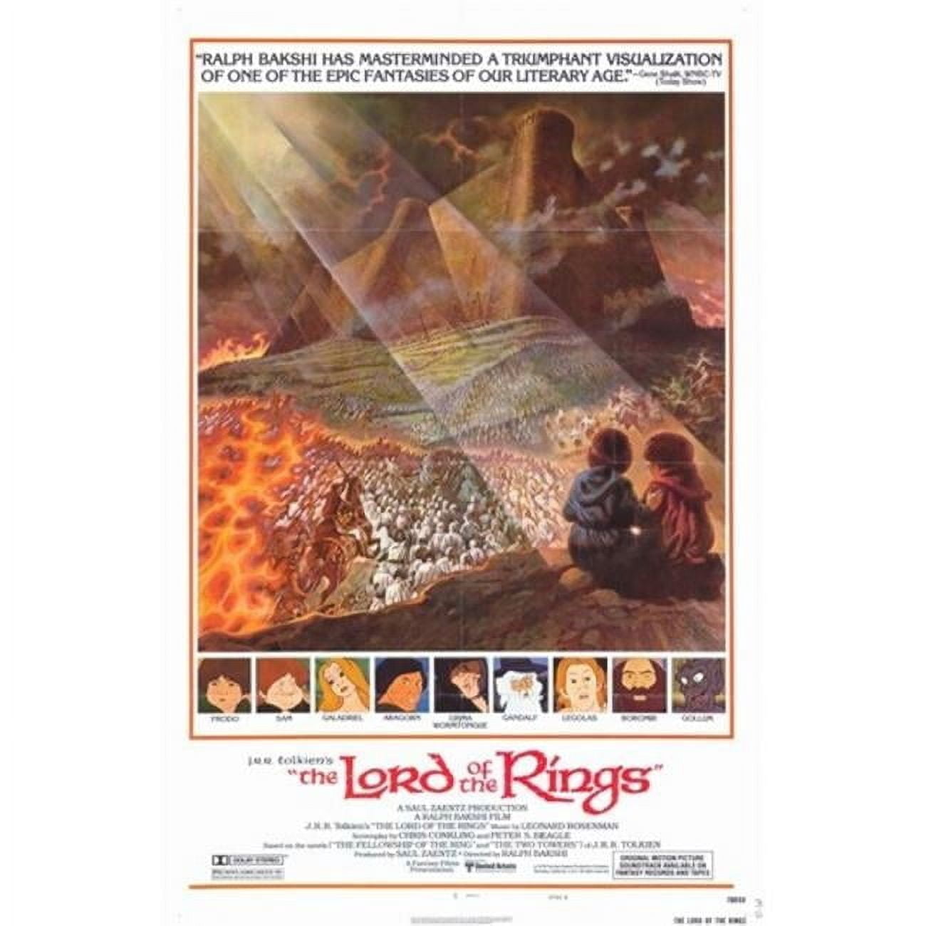 Posterazzi MOV388735 Lord of the Rings Animated - Style E Movie Poster ...