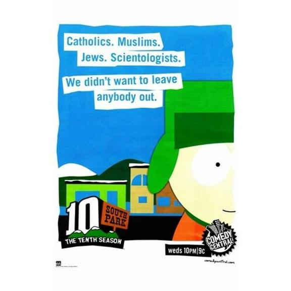 Posterazzi MOV394164 South Park - Style D Movie Poster - 11 x 17 in.