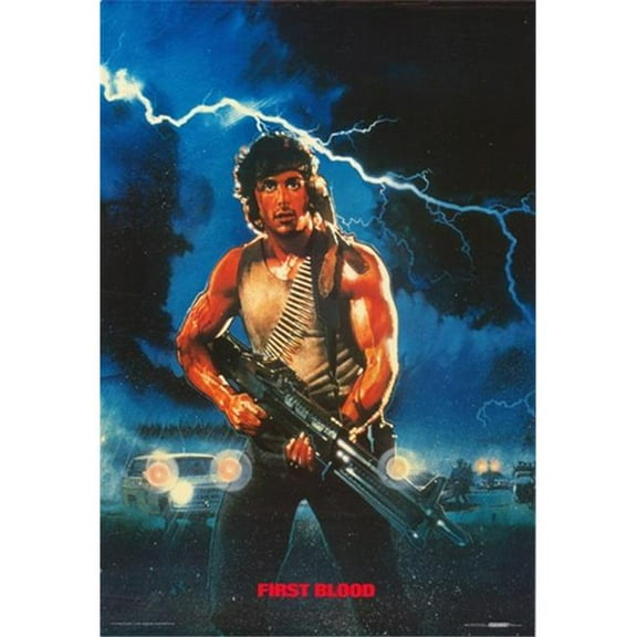 Posterazzi MOV395289 Rambo First Blood Movie Poster - 11 x 17 in.