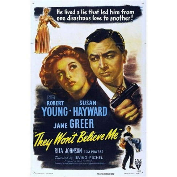 Posterazzi MOV416561 They Wont Believe Me Movie Poster - 11 x 17 in.