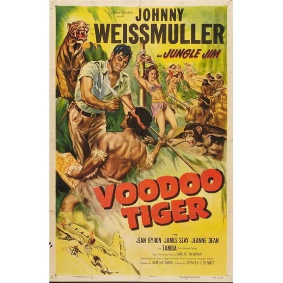 Posterazzi MOVAB52021 Voodoo Tiger Movie Poster - 27 x 40 in.