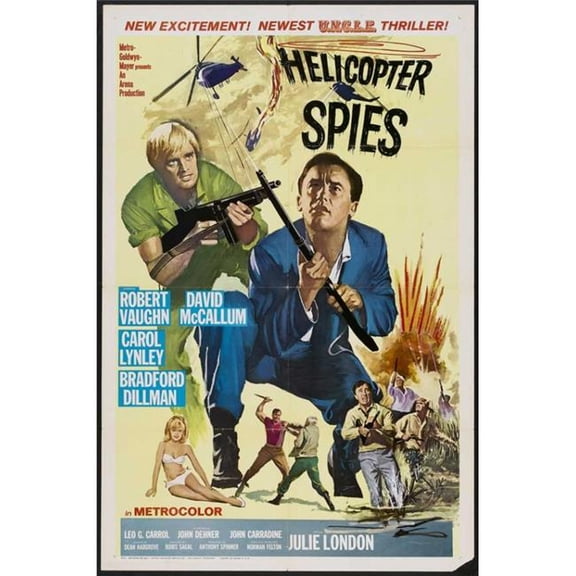 Posterazzi MOVAB62410 Helicopter Spies Movie Poster - 27 x 40 in.