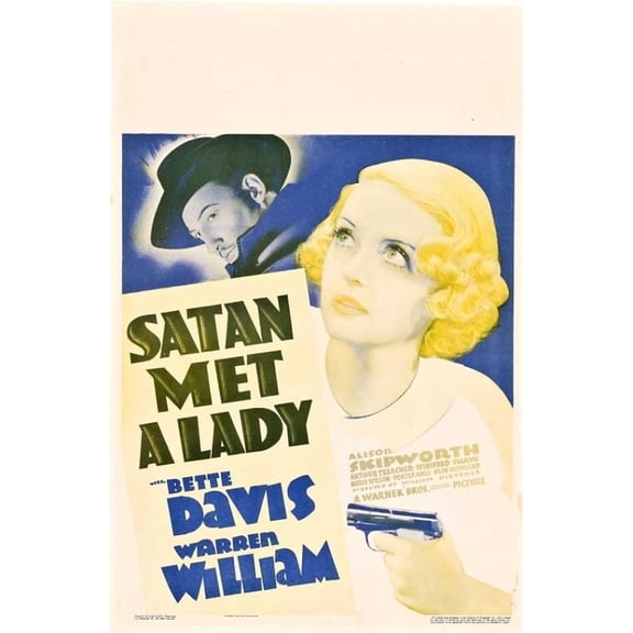 Posterazzi MOVAB98611 Satan Met a Lady Movie Poster - 27 x 40 in.