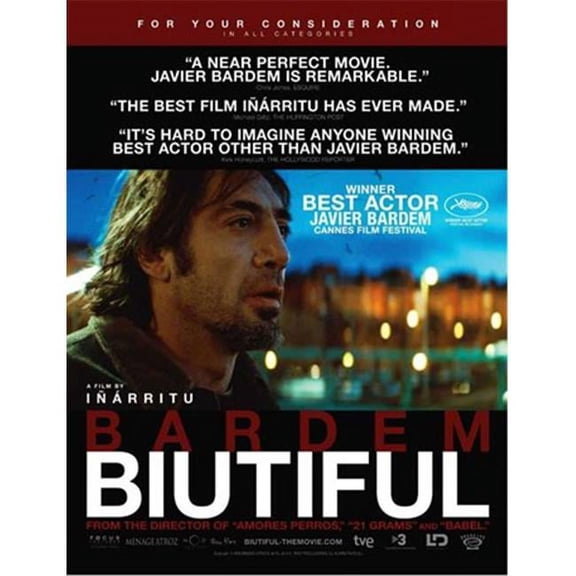 Posterazzi MOVAB98843 Biutiful Movie Poster - 11 x 17 in.
