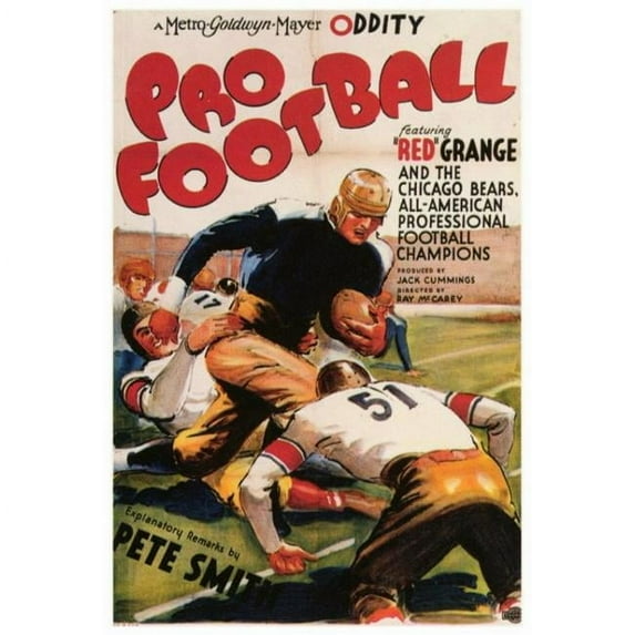 Posterazzi MOVAF0345 Pro Football Movie Poster - 27 x 40 in.