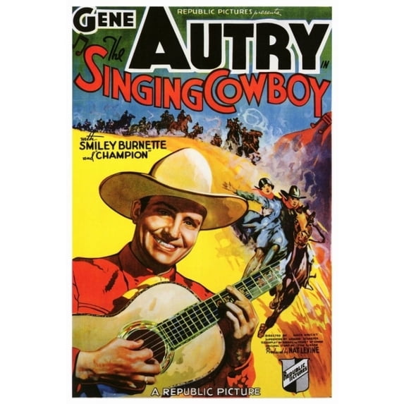 Posterazzi MOVAF2296 Singing Cowboy Movie Poster - 27 x 40 in.