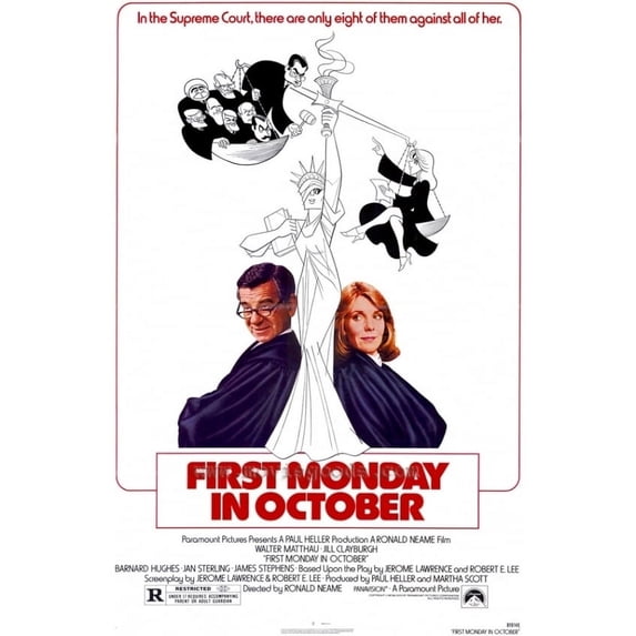 Posterazzi MOVAF3313 First Monday in October Movie Poster - 27 x 40 in.