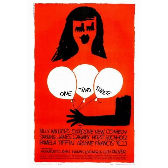 Posterazzi MOVAF4182 One Two Three Movie Poster - 27 x 40 in.
