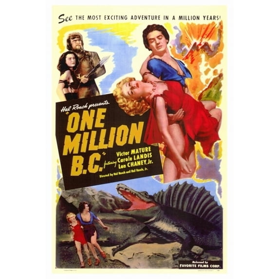 Posterazzi MOVAF6187 One Million B.C. Movie Poster - 27 x 40 in.
