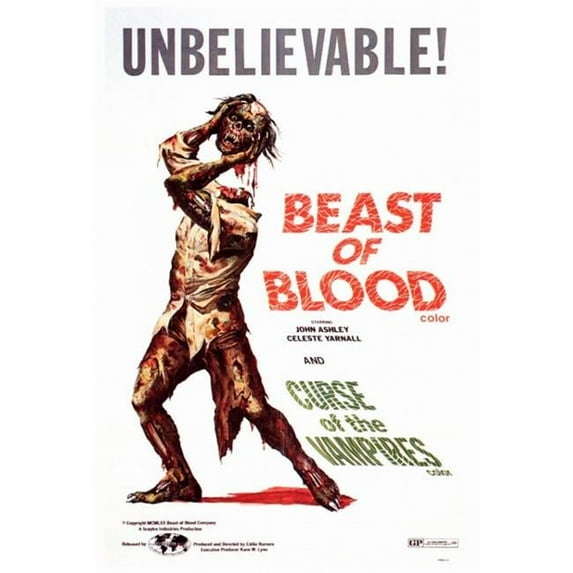 Posterazzi MOVAF7342 Beast of Blood Curse of the Vampires Movie Poster - 27 x 40 in.