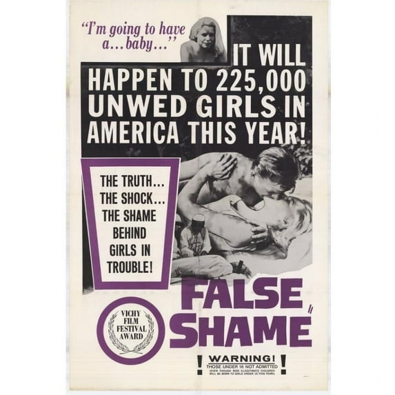 Posterazzi MOVAH3712 False Shame Movie Poster - 27 x 40 in.