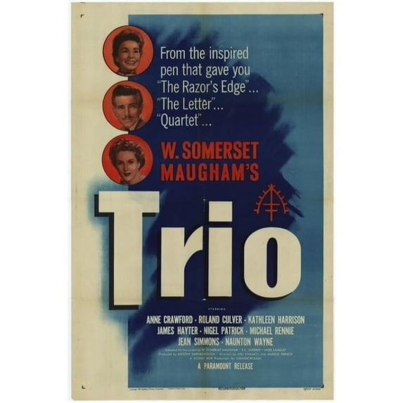 Posterazzi MOVAH5649 Trio Movie Poster - 27 x 40 in.