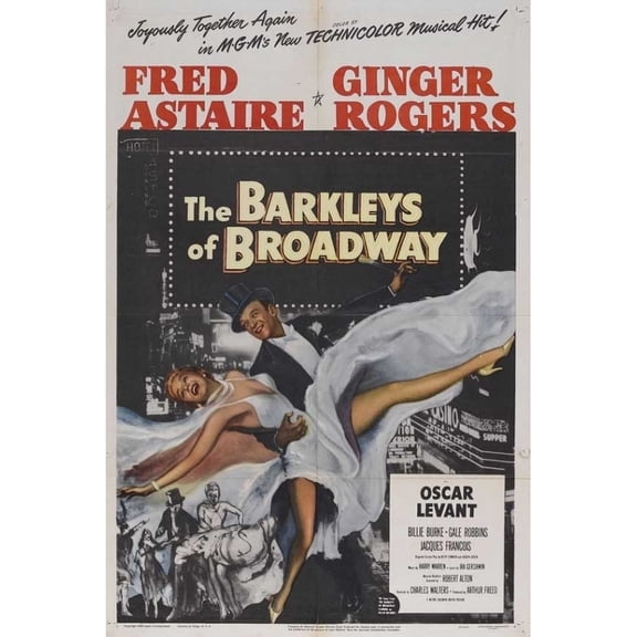 Posterazzi MOVAJ5172 The Barkleys of Broadway Movie Poster - 27 x 40 in.