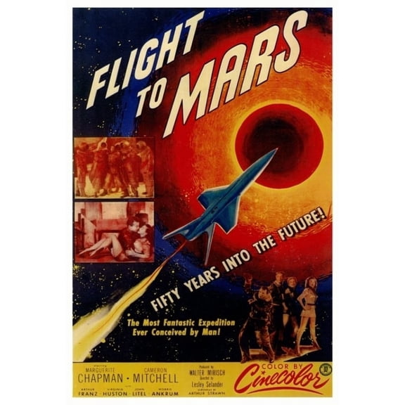 Posterazzi MOVCF0173 Flight to Mars Movie Poster - 27 x 40 in.