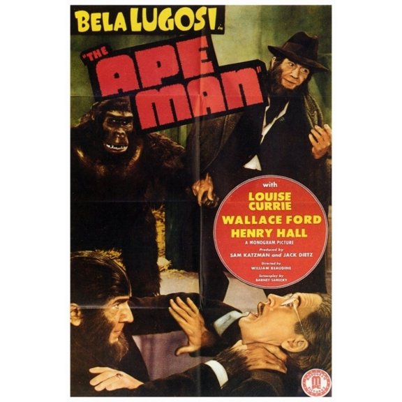 Posterazzi MOVCF0348 The Ape Man Movie Poster - 27 x 40 in.