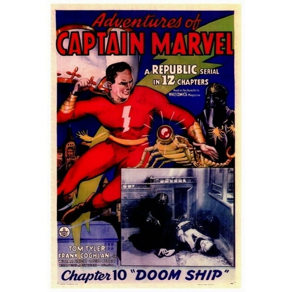 Posterazzi MOVCF2177 Adventures of Captain Marvel Movie Poster - 27 x 40 in.