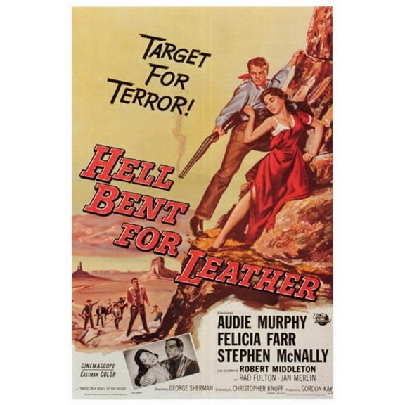 Posterazzi MOVCF7314 Hell Bent for Leather Movie Poster - 27 x 40 in.