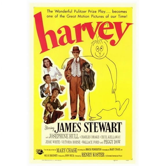 Posterazzi MOVCF9162 Harvey Movie Poster - 27 x 40 in.