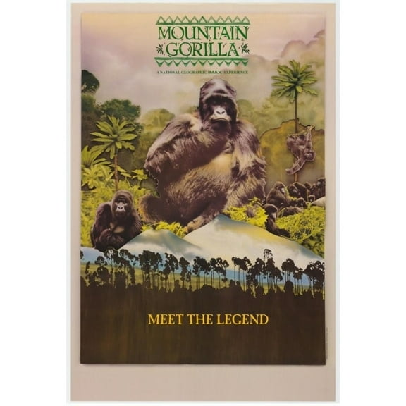 Posterazzi MOVCH2321 Mountain Gorilla Imax Movie Poster - 27 x 40 in.
