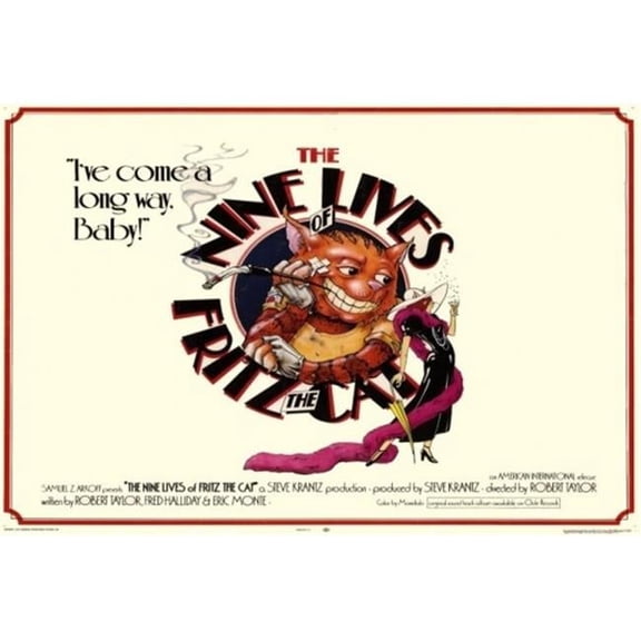 Posterazzi MOVCH4641 The Nine Lives of Fritz the Cat Movie Poster - 27 x 40 in.
