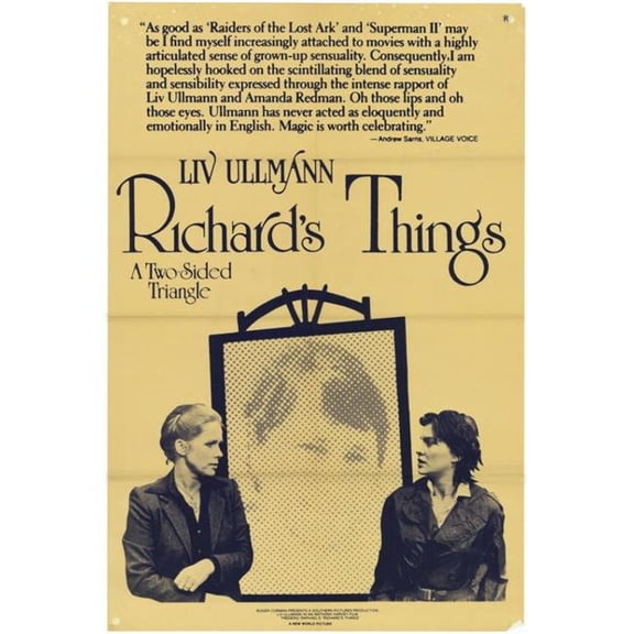 Posterazzi MOVCH5696 Richards Things Movie Poster - 27 x 40 in.