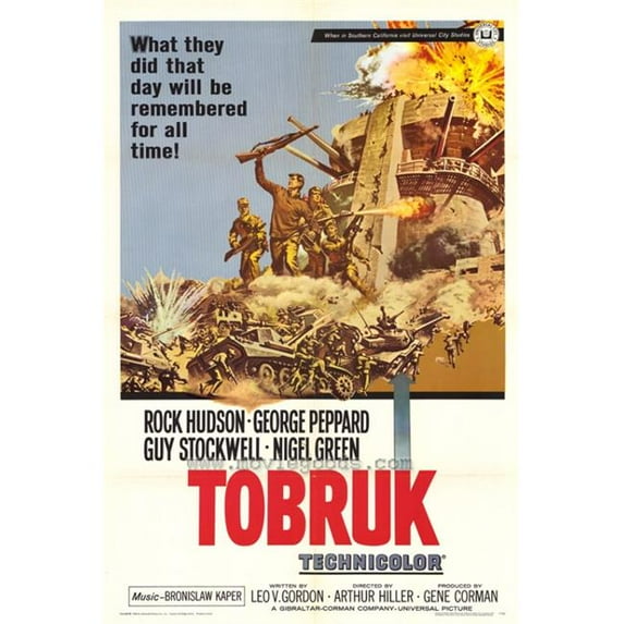 Posterazzi MOVEF9376 Tobruk Movie Poster - 27 x 40 in.