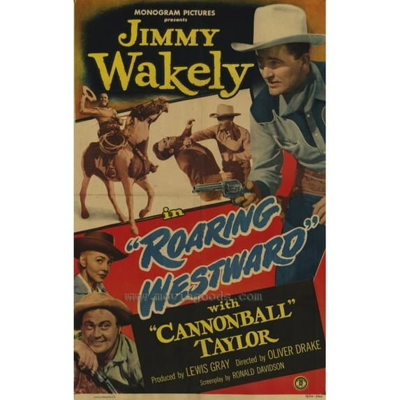 Posterazzi MOVEH1640 Roaring Westward Movie Poster - 27 x 40 in.