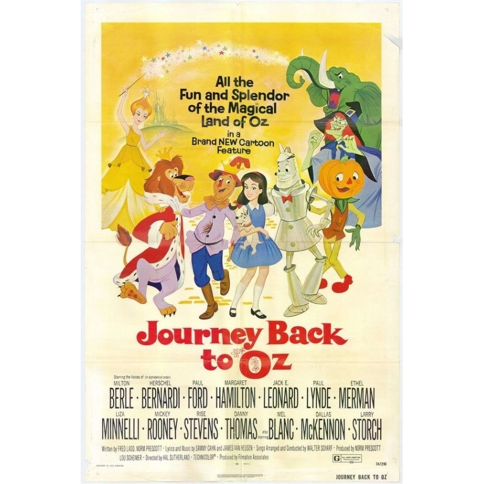 Posterazzi MOVEH1722 Journey Back to oz Movie Poster - 27 x 40 in