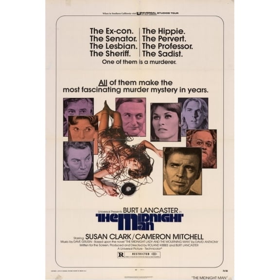 Posterazzi MOVEH3305 The Midnight Man Movie Poster - 27 x 40 in.