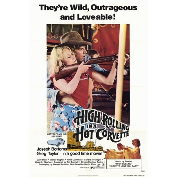 Posterazzi MOVEH3629 High Rolling in a Hot Corvette Movie Poster - 27 x 40 in.