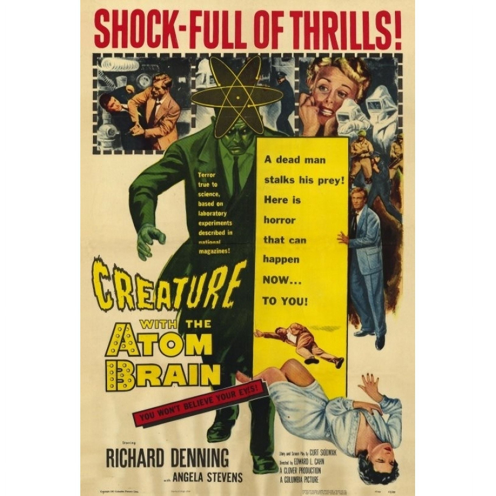 Posterazzi MOVEH6645 Creature with the Atom Brain Movie Poster - 27 x 40 in.