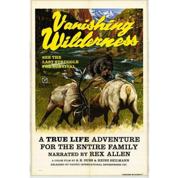 Posterazzi MOVEH7724 Vanishing Wilderness Movie Poster - 27 x 40 in.