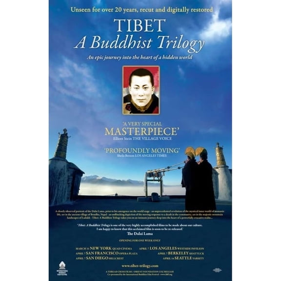Posterazzi MOVEJ3334 Tibet-a Buddhist Trilogy Movie Poster - 27 x 40 in.