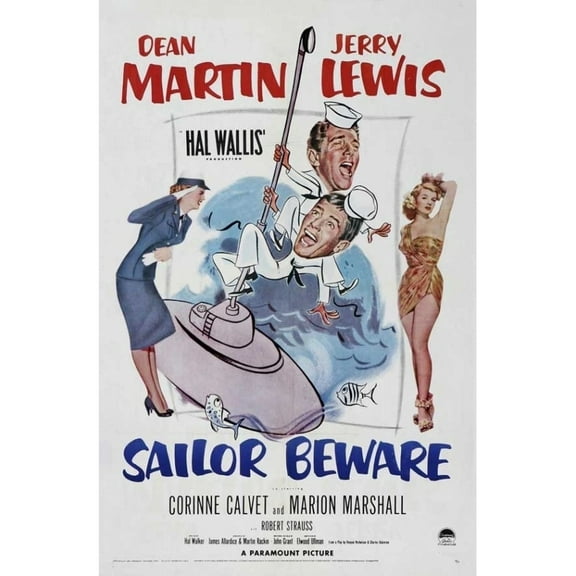 Posterazzi MOVEJ7187 Sailor Beware Movie Poster - 27 x 40 in.