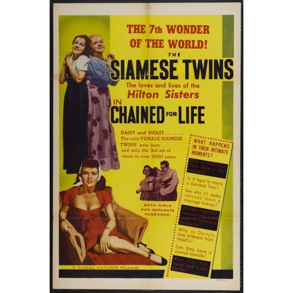 Posterazzi MOVEJ9172 Chained for Life Movie Poster - 27 x 40 in.