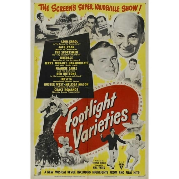 Posterazzi MOVEJ9176 Footlight Varieties Movie Poster - 27 x 40 in.