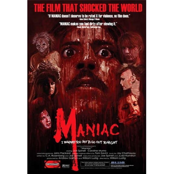 Posterazzi MOVGB62053 Maniac Movie Poster - 27 x 40 in.
