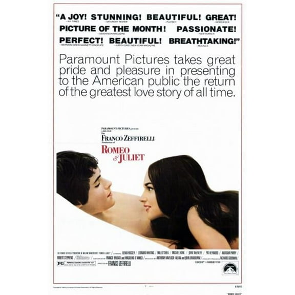 Posterazzi MOVGF0384 Romeo & Juliet Movie Poster - 27 x 40 in.