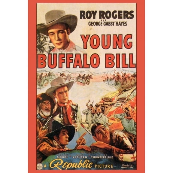 Posterazzi MOVGF1293 Young Buffalo Bill Movie Poster - 27 x 40 in.