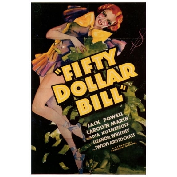 Posterazzi MOVGF7345 Fifty Dollar Bill Movie Poster - 27 x 40 in.