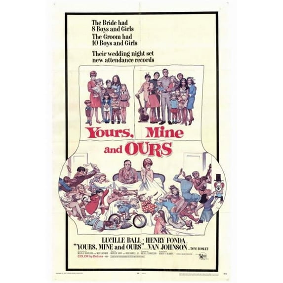 Posterazzi MOVGF9386 Yours Mine & Ours Movie Poster - 27 x 40 in.
