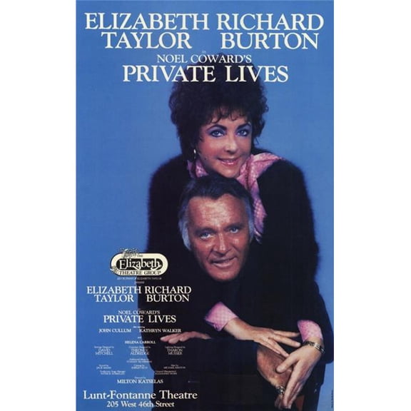Posterazzi MOVGH5723 Private Lives Broadway Movie Poster - 27 x 40 in.