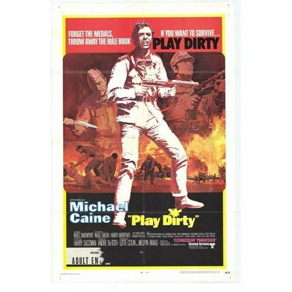 Posterazzi MOVGH9279 Play Dirty Movie Poster - 27 x 40 in.